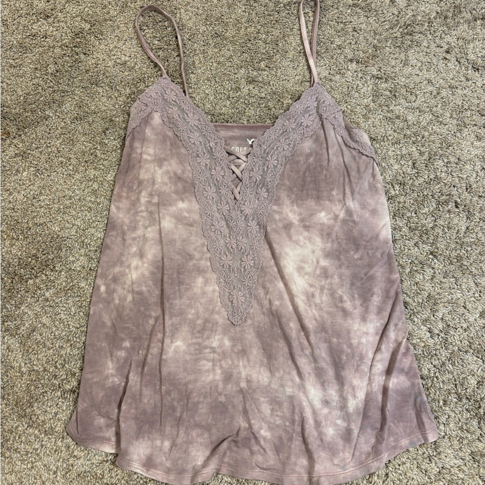 American Eagle Outfitters Purple Lace Camisole